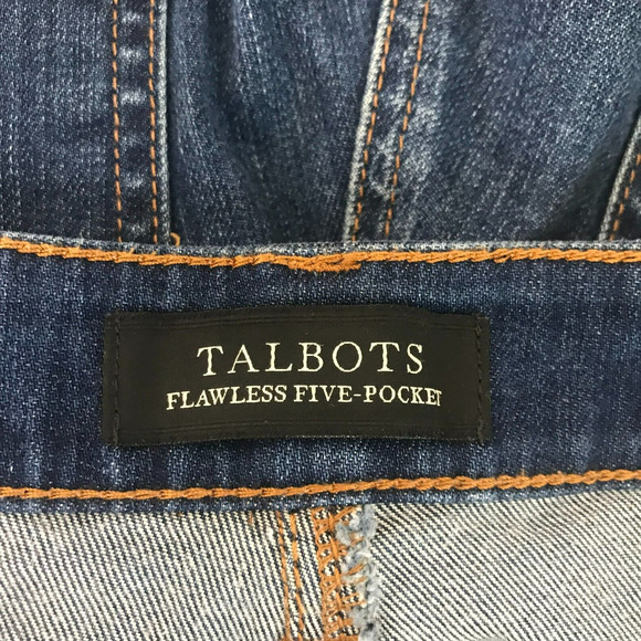 Talbots Flawless Five Pocket Flare Curvy Jean Womens 4 Medium Blue Altered 27" - Picture 6 of 12